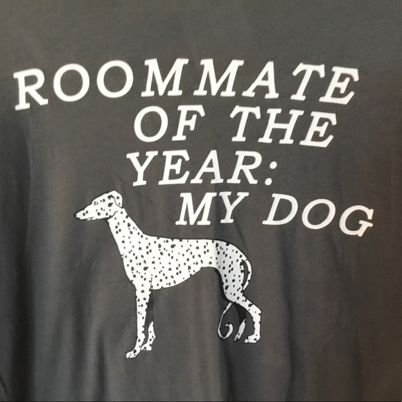 NWT Wildfox Roommate of the Year: My Dog Tee - Gray - S - Picture 2 of 6